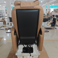 Fauteuil de massage SPA pour pédicure haut de gamme américain avec système de massage double, bain de pieds LED et inclinaison réglable pour salon de luxe