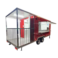 Remorque de restauration rapide mobile, camionnette à hot-dogs, camion avec certification CE, chariots de rue, promotion de collations, remorque de restauration mobile