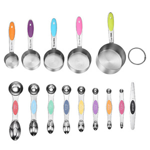 <span class=keywords><strong>1</strong></span> 2/3 <span class=keywords><strong>1</strong></span>/<span class=keywords><strong>4</strong></span> Tazas de medición <span class=keywords><strong>Taza</strong></span> de medición de acero inoxidable - Product Image 2