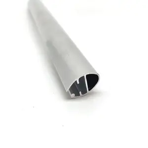 Riel inferior de aluminio personalizado para persianas enrollables, perfil de pista
