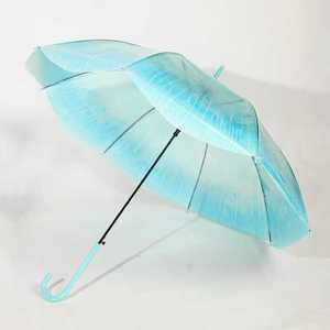 <span class=keywords><strong>Parapluie</strong></span> PVC personnalisé en plastique éblouissant POE <span class=keywords><strong>holographique</strong></span> méduse transparente japonaise pliable avec fleur imprimé <span class=keywords><strong>parapluie</strong></span> clair - Product Image 3