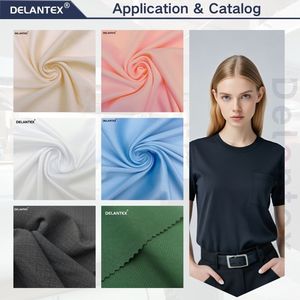 Delantex Bán Buôn Interlock Đan Vải Cho Thể Thao T-Shirt Sản Xuất Mẫu Miễn Phí - Product Image 4