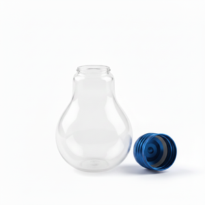 Barattolo Contenitore per Dolci e Snack in PET Smerigliato a Forma di Lampadina da 80ml, per Alimenti, con Tappo a Vite, Ideale per Bambini e Pittura Fai-da-te - Vendita all'Ingrosso - Product Image 3