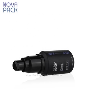 Matte thủy tinh màu đen huyết thanh chai nghiêng Vai 30ml 60ml <span class=keywords><strong>100ml</strong></span> râu dầu mặt Kem chai cho Mens mỹ phẩm chăm sóc da kem - Product Image 5