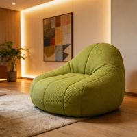 Fauteuil individuel design en forme d'avocat, compressé sous vide, style moderne et minimaliste, idéal pour appartement, salon ou studio
