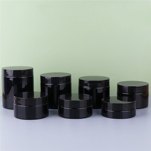 IBELONG Bán Buôn <span class=keywords><strong>250</strong></span> <span class=keywords><strong>Ml</strong></span> Rỗng Glossy Đen PET Nhựa Răng Bột Lỏng Cơ Thể Kem Bao Bì Jar Container Nhà Cung Cấp - Product Image 2