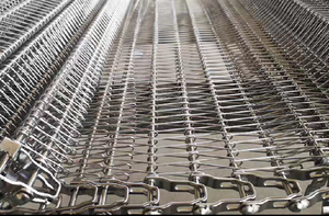 Stainless Steel 304 Bakery <strong>Spiral</strong> <strong>Cooling</strong> Tower <strong>Conveyor</strong> Belt <strong>Food</strong> Grade 180 Degree Bend Curve Wire Mesh Belt - Product Image 3