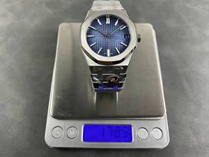 Reloj de Lujo de Alta Calidad, Sumergible, Mecánico, de 41 mm, con Movimiento DDF Factory 4302, 15510, Peso 178 g, Color Azul Hielo - Product Image 4
