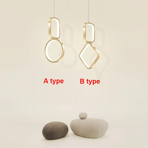 Salle à manger de luxe au milieu du siècle <span class=keywords><strong>lustre</strong></span> treillis métallique en métal moderne petite décoration postmoderne chaîne en aluminium gland lustres - Product Image 5