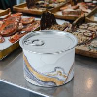 Boîtes cylindriques en fer blanc pour l'emballage des aliments en conserve-Récipients en fer blanc en métal de qualité alimentaire