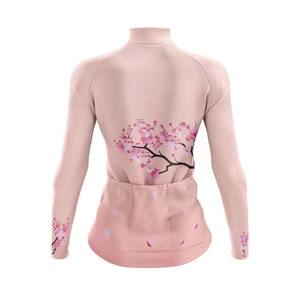 Jersey de Ciclismo con Diseño de Pétalos Estilo Chino, Ligero, Transpirable, Resistente al Viento, Estampado Multicolor, Cierre Completo y Manga Larga para Ciclistas - Product Image 6