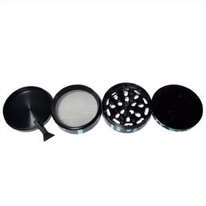 Grand broyeur à tabac en métal <span class=keywords><strong>noir</strong></span> doré et coloré personnalisable Accessoires en bois à fumer en alliage de <span class=keywords><strong>zinc</strong></span> pour le stockage - Product Image 4