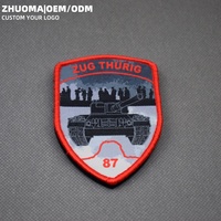 Écussons brodés écologiques en tissu feutré avec logo en fer tissé, badges adhésifs en gros, style à coudre pour le football