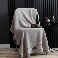Ensemble de serviettes d'hôtel OEKO-TEX de haute qualité pur coton luxe brodé épais rayé Jacquard serviette de bain caractéristiques à séchage rapide