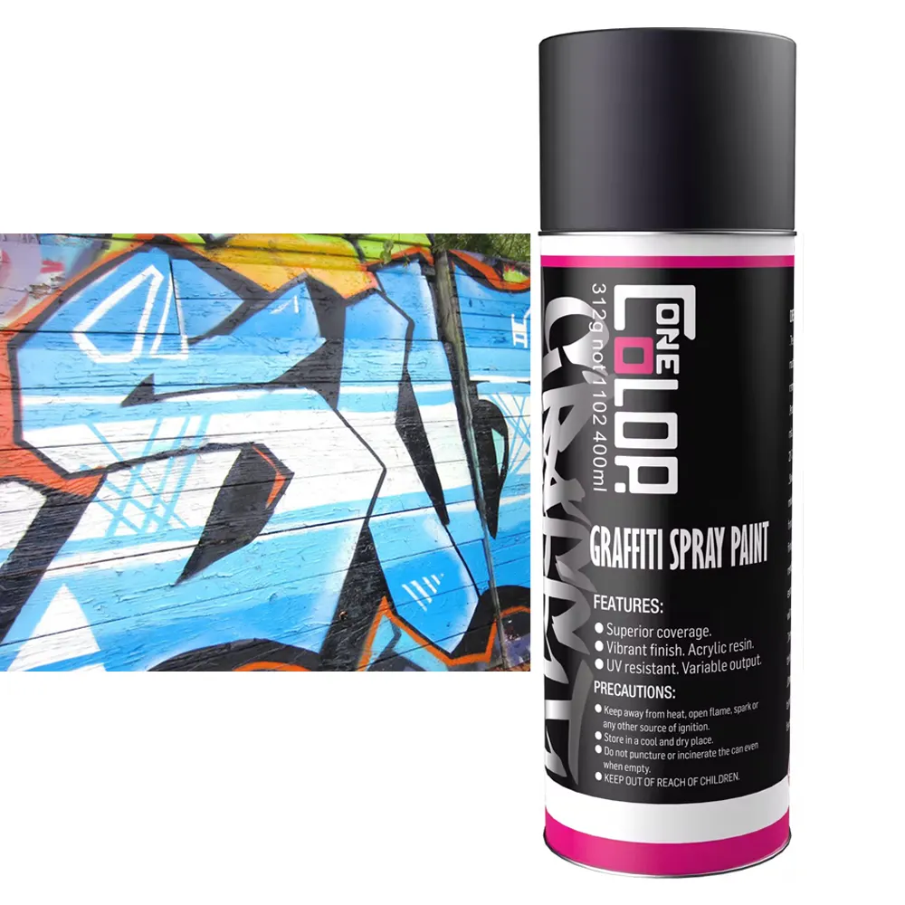 OneColor Acrylic Wall Paint Graffiti Spray Paint Aerosol Spray 400ml Airless Compressor Graffiti Spray Paint