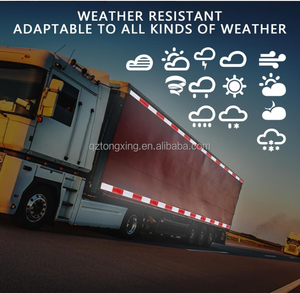 Nhà máy sản xuất khả năng hiển thị cao phản quang Vinyl Băng DOT-C2 an toàn màu đỏ trắng cho xe tải đường tăng cường an toàn cảnh báo - Product Image 6