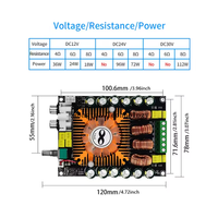 TDA7498E carte amplificateur numérique haute puissance HIFI stéréo 2.0 Module double canal 2*160W prise en charge DC12V-36V