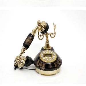 Antique fixe numérique rétro téléphone à cadran de bouton de téléphone à l'ancienne/mains libres/version rétro-éclairée téléphone de ligne d'identification de l'appelant - Product Image 3