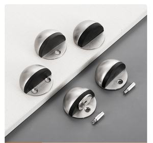 Butée de <span class=keywords><strong>porte</strong></span> moderne en acier inoxydable avec tampon en caoutchouc, installation sans perçage, <span class=keywords><strong>cale</strong></span> de <span class=keywords><strong>porte</strong></span> anti-collision pour la maison, le bureau et l'hôtel - Product Image 6