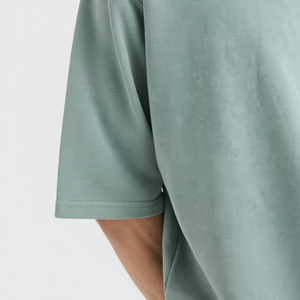 2025 T-shirt personnalisé lavé à l'acide Vintage Double couche à manches courtes Boxy Fit T-Shirt coton sérigraphié Design Terry de la manufacture - Product Image 1