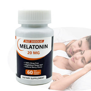 Productos de Salud OEM, Tabletas de Melatonina, Vitaminas para Dormir, Sueño Profundo, Mejora la Calidad del Sueño, Tabletas de Melatonina de 20 mg - Product Image 1
