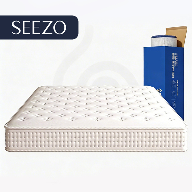 Luxury Hotel Wholesale Mattresses Memory Foam king Queen Size Mattress Orthopedic Massage Compressed Natural Latex Mattress