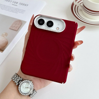 Étui en silicone liquide magnétique JOYPORODO S140 de luxe avec grand anneau métallique pour objectif et texture ondulée pour iPhone Duo