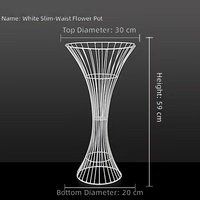 Support floral en métal doré pour centre de table d'allée de mariage, vase décoratif pour banquets et scènes de mariage