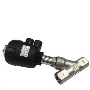 Original Burkert Pneumatic Angle Seat Valve 00001421 DN15 Threaded SS316 <b>PTFE</b> Seal for Water Steam Chemical - Product Image 3