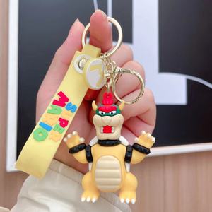 Nouveau dessin animé Mario <span class=keywords><strong>Luigi</strong></span> Yoshi porte-clés 3D poupée pendentif clé de voiture Anti-perte accessoires porte-clés promotionnel enfants cadeaux porte-clés - Product Image 5