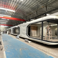 Capsule spatiale mobile imperméable et ignifuge, maison préfabriquée portable pour l'hébergement dans les zones touristiques