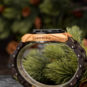 ボボバードファッション自動トップセラーモデル機械式防水時計カスタムウッドマンウォッチ - Product Image 6