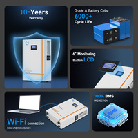 Batería de Litio LiFePO4 Compacta de 16 kWh para Montaje en Pared, 5 kWh, 10 kWh, 51.2 V, 300 Ah, Almacenamiento de Energía Doméstica, Stock en la UE
