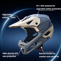 Casque de VTT intégral double usage, léger, pour la descente, protection de la tête, casque de cyclisme de sécurité pour l'été