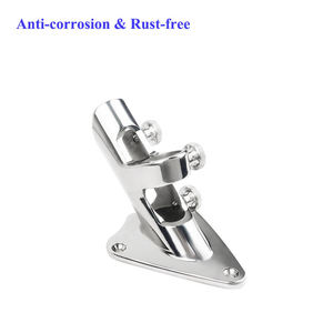 Marine 316 Stainless Steel Flag Pole Bracket, <b>Yacht</b> Base, Fiberglass Antenna Mount, <b>Yacht</b> Marine Hardware Accessories - Product Image 4