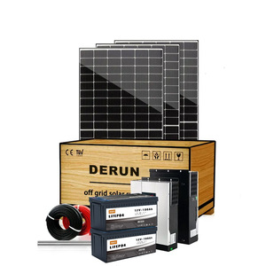 Ngoài trời off-lưới nhà năng lượng mặt trời quang điện hệ thống phát điện với biến tần và MPPT điều khiển cho chiếu sáng & giám sát - Product Image 2