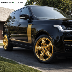 Rines Greenloop de Lujo Personalizados en Forma de Dragón Dorado, Aleación de Aluminio Forjado, de 15 a 22 Pulgadas, Acabado Dorado Brillante para Autos de Alta Gama - Product Image 5