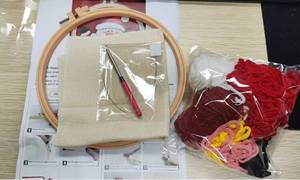 ชุดอุปกรณ์ปักเข็มแบบวงกลมลายดอกไม้ XIXI ทำมือจากโพลีเอสเตอร์ สำหรับผู้เริ่มต้นและผู้ใหญ่ พร้อมห่วงปัก - Product Image 6
