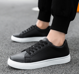 Zapatos Casuales Transpirables para Hombre, Cómodos y Ligeros, con Suela Suave, Color Sólido, Diseño Simple, Corte Bajo, Zapatos Deportivos Casuales - Product Image 3