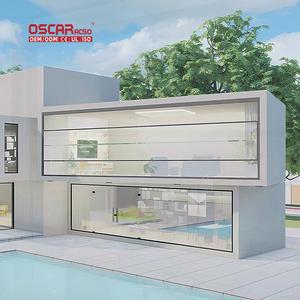 Ventanas de puerta corredera Mosquitera de doble acristalamiento Diseño de pista triple Casa Oficina Villa Ventana de elevación contemporánea moderna - Product Image 2