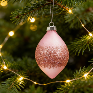 Adorno Navideño de Cristal Soplado a Mano con Forma de Lágrima, Color Personalizado, Decoración Brillante para Árbol de Navidad, Fábrica con Certificación BSCI y SMETA - Product Image 4