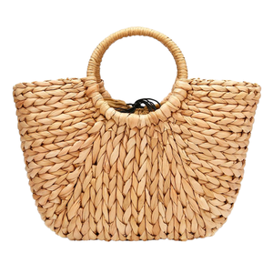 Bolsos de Mujer al por Mayor, <span class=keywords><strong>Bolso</strong></span> Tote de Rafia Tejido a Mano, Estilo Vintage, Ecológico y Portátil, <span class=keywords><strong>Bolso</strong></span> de Mano para Mujer - Product Image 1