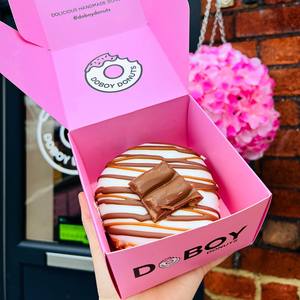 Venta al por mayor logotipo personalizado bolsa biodegradable panadería ecológico pastel plato Donut Cajas Para Donutsdozen Donuts cajas rosas - Product Image 3