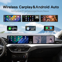 Radio de coche Baoshang Dual12.3 'Android13 Carplay para Ford Focus 2019-2022 navegación GPS Multimedia Control de voz con Carplay