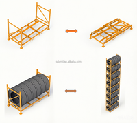 Étagère de stockage de pneus en acier robuste sur mesure, capacité de charge de 1000 kg, pliable, empilable, fabricant