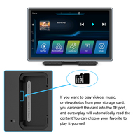 Maustor, reproductor de DVD para coche Carplay inalámbrico automático Android de 9 pulgadas con pantalla IPS, compatible con funciones inversas, Radio para coche