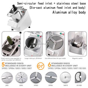 Robot culinaire en acier inoxydable en vente chaude, machine à découper les légumes électrique multifonctionnelle pour hôtel, restaurant, école - Product Image 6