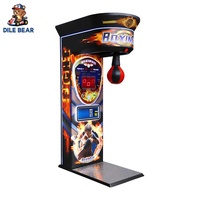 Machine de boxe à monnayeur, ballon de frappe, cible de frappe, testeur de force, jeu d'arcade de kickboxing, équipement de fitness et de divertissement à vendre