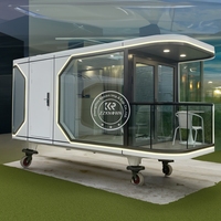 Maison modulaire de luxe 2025, maison navire, capsule spatiale, mini-maisons, capsule spatiale avec cuisine