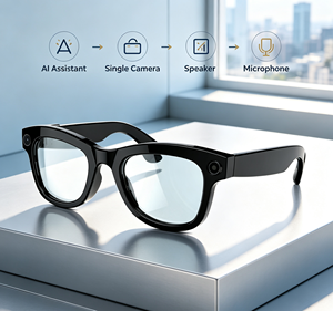 ChatGPT WIFI M01 Pro Smart Eyewear 8MP Camera 4K Video Capture, Real-time AI Translation All-in-one Wearable Sunglasses Headset - Product Image 1